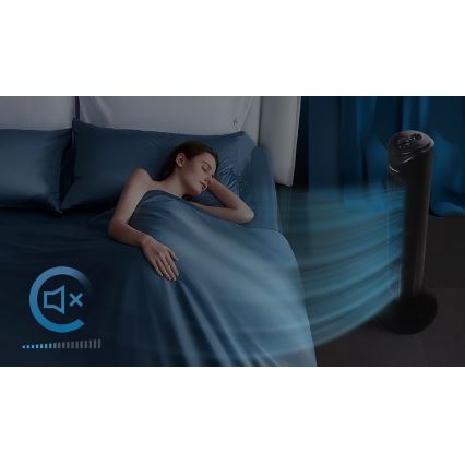 Aigostar - Tårnventilator 45W/230V sort