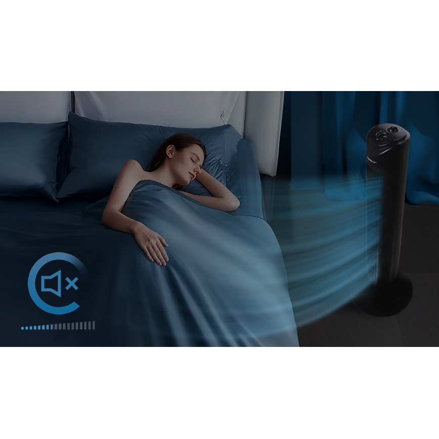 Aigostar - Tårnventilator 45W/230V sort
