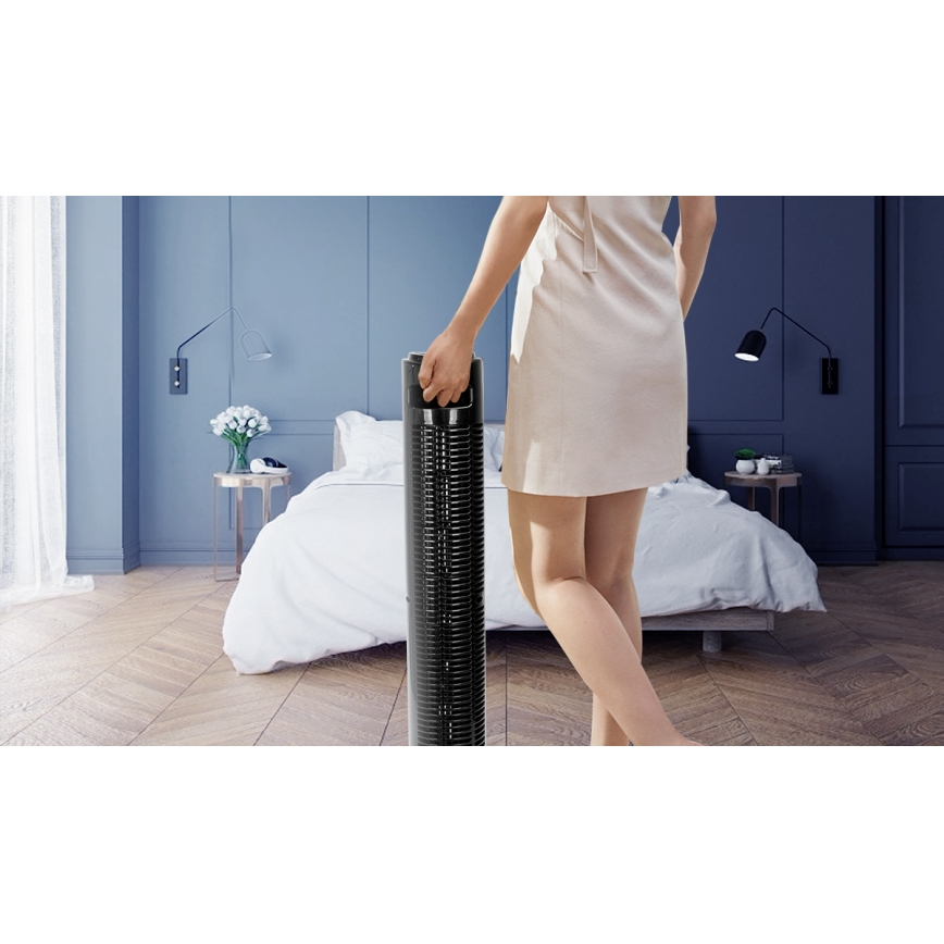 Aigostar - Tårnventilator 45W/230V sort