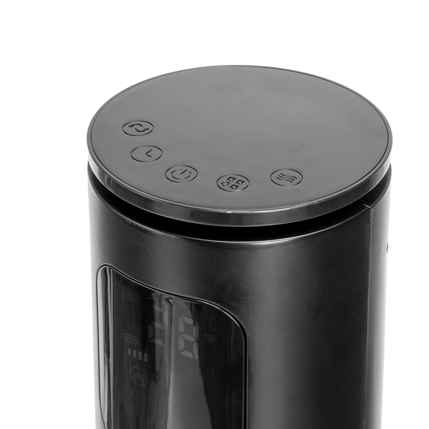 Aigostar - Tårnventilator 50W/230V sort Wi-Fi + fjernbetjening