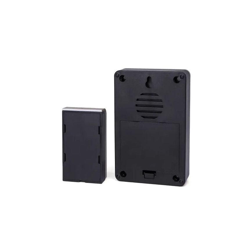Aigostar - Trådløs dørklokke 3xAA/12V IP44 sort/kobber