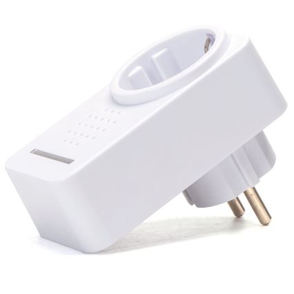 Aigostar - Trådløs plugin-dørklokke 1Z 230V IPX4 hvid
