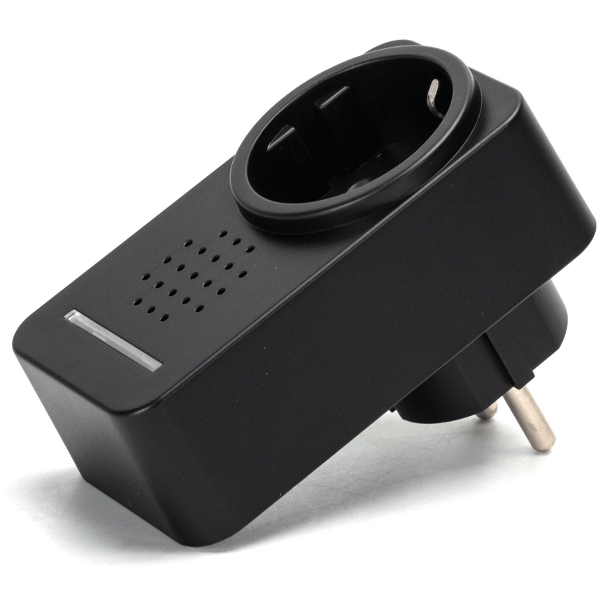 Aigostar - Trådløs plugin-dørklokke 1Z 230V IPX4 sort