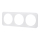 Aigostar - tredelt glasramme, hvid