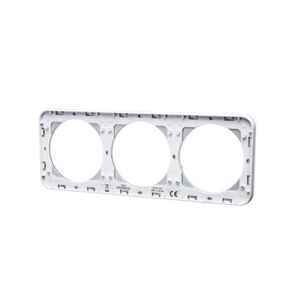 Aigostar - Tredelt glasramme, hvid