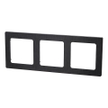 Aigostar - Tredobbelt ramme i aluminium, sort