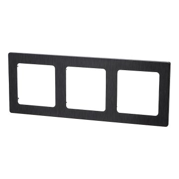 Aigostar - Tredobbelt ramme i aluminium, sort