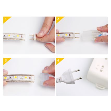 Aigostar - Udendørs LED-bånd 50m LED/350W/230V 3000K IP65