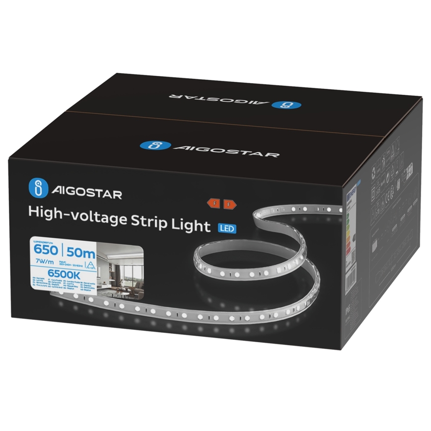 Aigostar - Udendørs LED-bånd 50m LED/350W/230V 6500K IP65