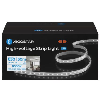 Aigostar - Udendørs LED-bånd 50m LED/350W/230V 6500K IP65