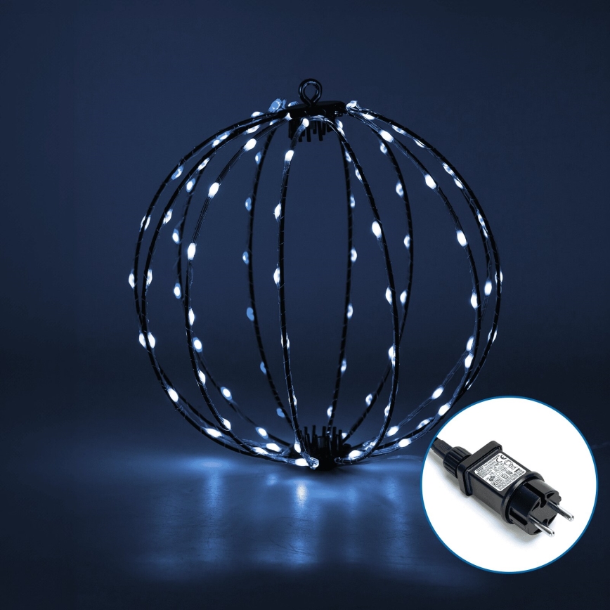 Aigostar - Udendørs LED juledekoration 3,6W/230V kugle 30cm IP44 kold hvid