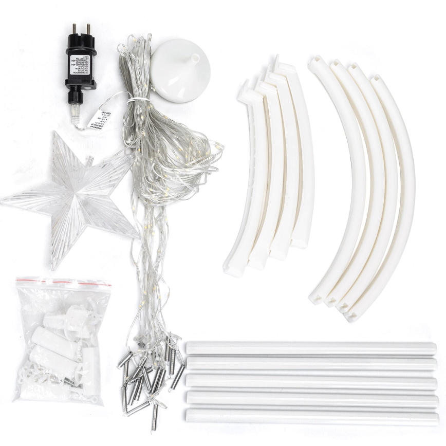 Aigostar - Udendørs LED juledekoration LED/3,6W/230V 180 cm IP44 kold hvid