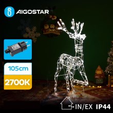Aigostar - Udendørs LED juledekoration LED/3,6W/31/230V 2700K 105 cm IP44 rensdyr