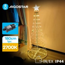 Aigostar - Udendørs LED juledekoration LED/3,6W/31/230V 2700K 180 cm IP44