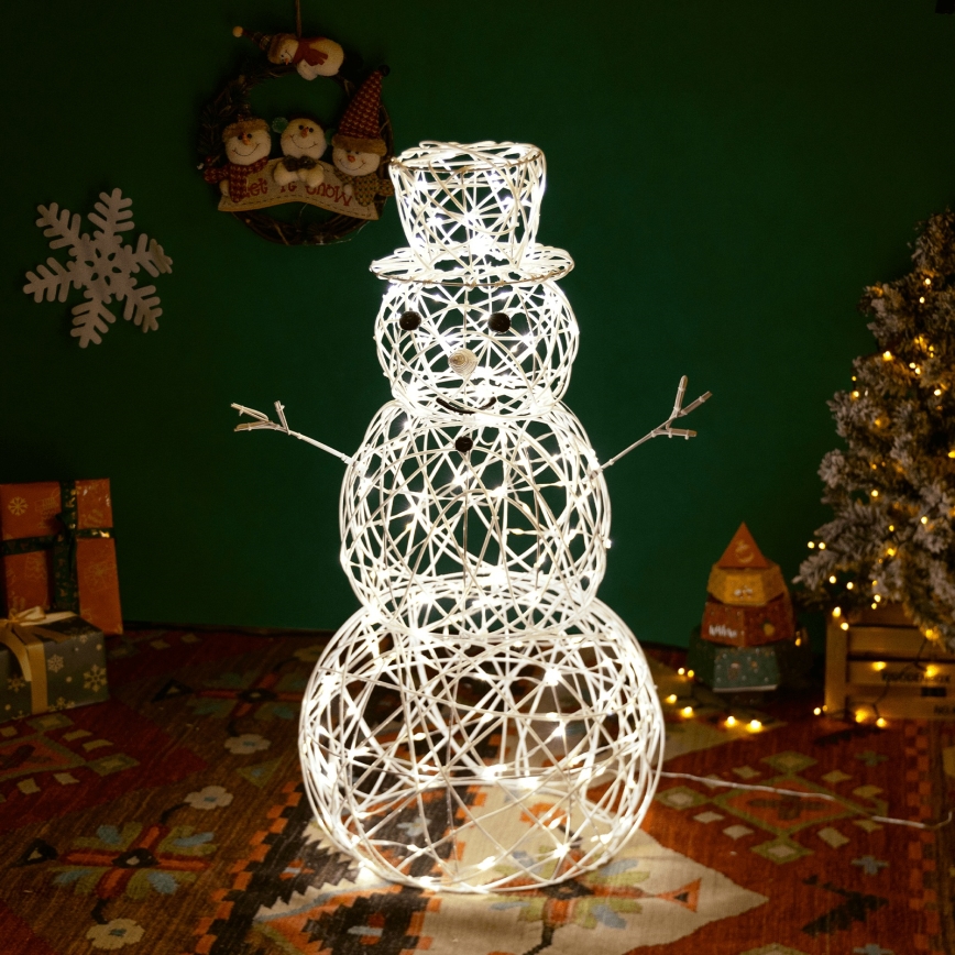 Aigostar - Udendørs LED juledekoration LED/3,6W/31/230V 2700K 60 cm IP44 snemand