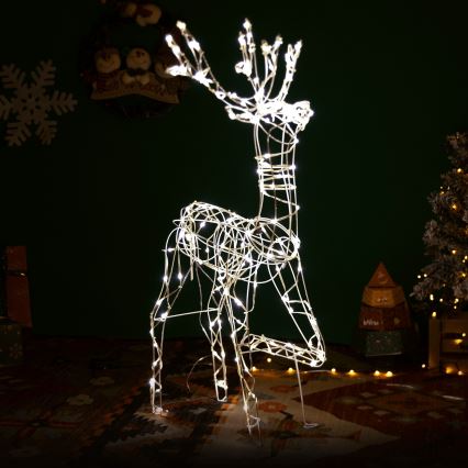 Aigostar - Udendørs LED juledekoration LED/3,6W/31/230V 2700K 75 cm IP44 rensdyr