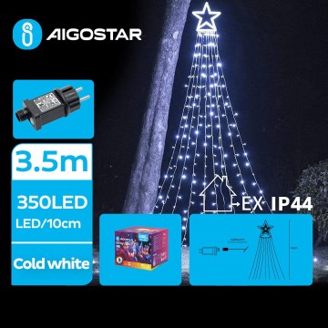 Aigostar - Udendørs LED juledekoration LED/6W/230V 3,5m IP44 kold hvid