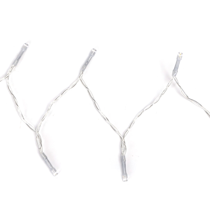 Aigostar - Udendørs LED julelyskæde 100xLED/8 funktioner/3xAA 10,3 m IP44 kold hvid