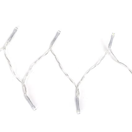 Aigostar - Udendørs LED julelyskæde 100xLED/8 funktioner 3xAA 10,3 m IP44 varm hvid