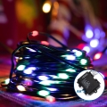 Aigostar -Udendørs LED julelyskæde 150xLED/8 funktioner 3xAA 15,3m IP44 flerfarvet