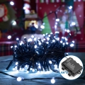Aigostar - Udendørs LED julelyskæde 200xLED/8 funktioner 10,3m IP44 kold hvid