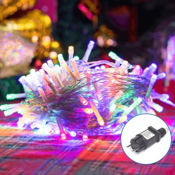 Aigostar - Udendørs LED julelyskæde 200xLED/8 funktioner 23m IP44 flerfarvet