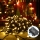 Aigostar - Udendørs LED julelyskæde 200xLED/8 funktioner 3xAA 10,3 m IP44 varm hvid