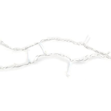 Aigostar - Udendørs LED julelyskæde 200xLED/8 funktioner 6x1,5m IP44 kold hvid