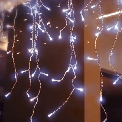 Aigostar - Udendørs LED julelyskæde 400xLED/8 funktioner 23x0,6m IP44 kold hvid