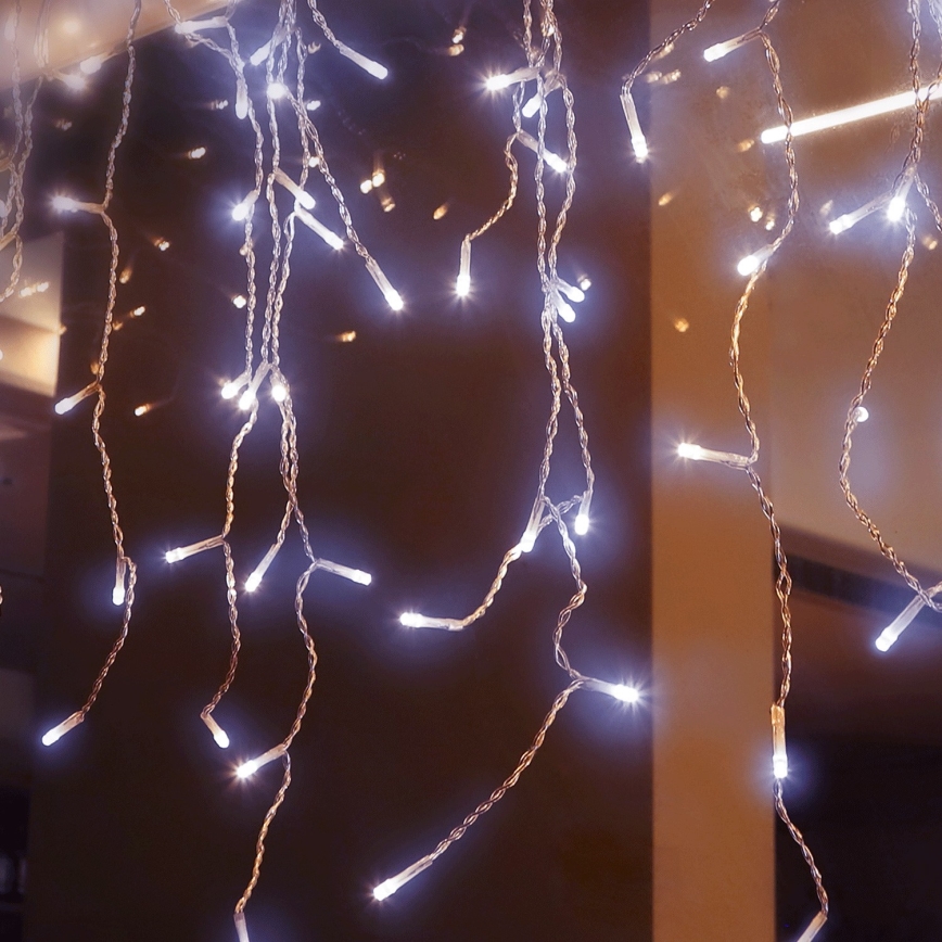 Aigostar - Udendørs LED julelyskæde 400xLED/8 funktioner 23x0,6m IP44 kold hvid