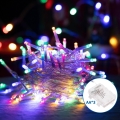 Aigostar - Udendørs LED julelyskæde 50xLED/8 funktioner 3xAA 5,3m IP44 flerfarvet