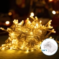 Aigostar - Udendørs LED julelyskæde 50xLED/8 funktioner 3xAA 5,3m IP44 varm hvid