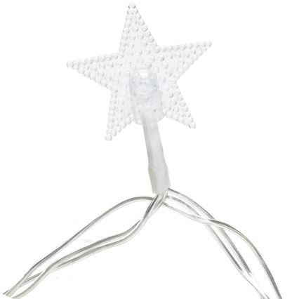 Aigostar - Udendørs LED julelyskæde 50xLED/8 funktioner 8m IP44 varm hvid
