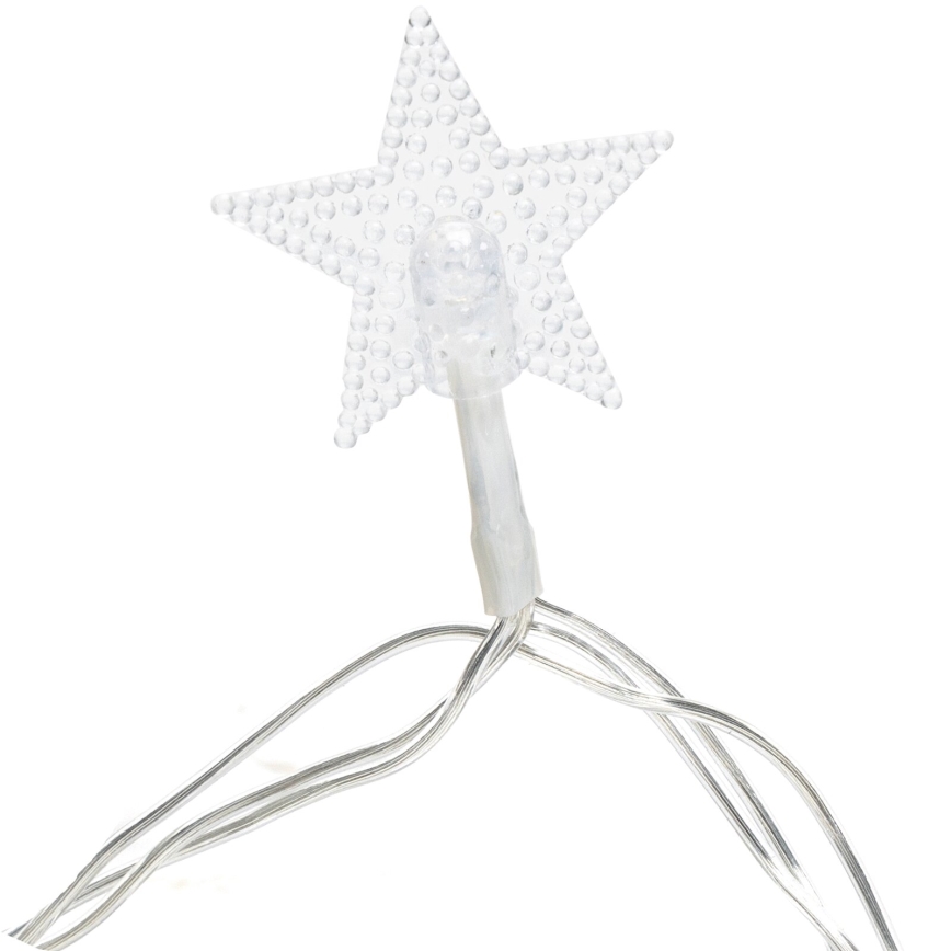 Aigostar - Udendørs LED julelyskæde 50xLED/8 funktioner 8m IP44 varm hvid