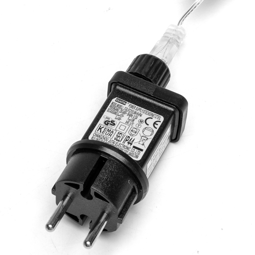 Aigostar - Udendørs LED julelyskæde 50xLED/8 funktioner 8m IP44 varm hvid