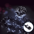 Aigostar - Udendørs LED julelyskæde 600xLED/8 funktioner 18m IP44 kold hvid