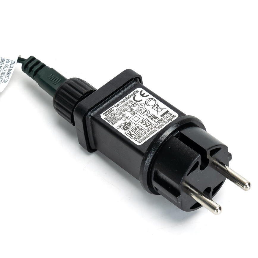 Aigostar - Udendørs LED julelyskæde 600xLED/8 funktioner 18m IP44 kold hvid