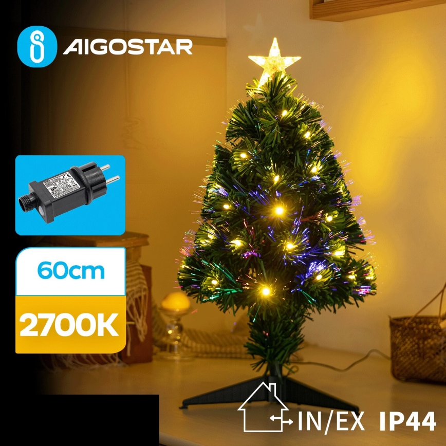 Aigostar - Udendørs LED Juletræ LED/3,6W/230V 60 cm IP44 varm hvid
