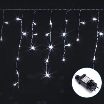 Aigostar - Udendørs LED lyskæde 75xLED/6W/230V 15x0,6 m IP44 kold hvid