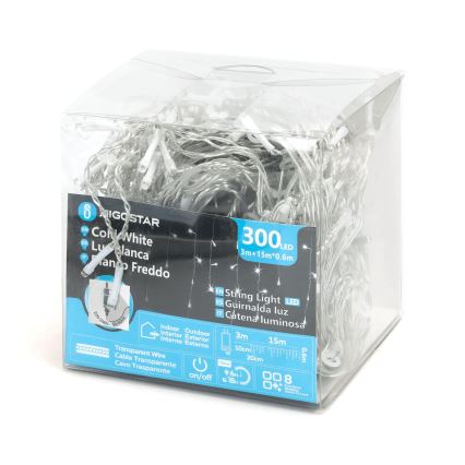 Aigostar - Udendørs LED lyskæde 75xLED/6W/230V 15x0,6 m IP44 kold hvid