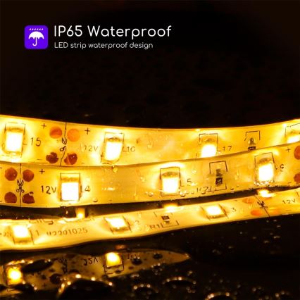 Aigostar - Udendørs LED strip dæmpbart 5 m LED/18W/12/230V 3000K IP65