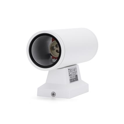 Aigostar - Udendørs væglampe 2xGU10/230V hvid IP65 rund