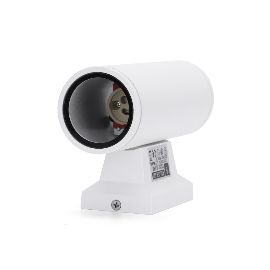 Aigostar - Udendørs væglampe 2xGU10/230V hvid IP65 rund