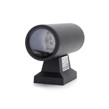 Aigostar - Udendørs væglampe 2xGU10/35W/230V IP65 sort rund