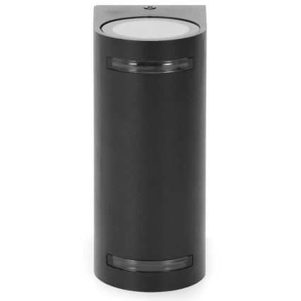 Aigostar - Udendørs væglampe 2xGU10/35W/230V sort IP54