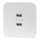 Aigostar - USB-strømudtag med ramme 2x USB-A hvid