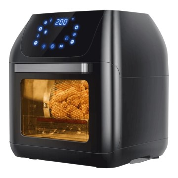 Aigostar - Varmluftsovn 1400W/230V 12l sort