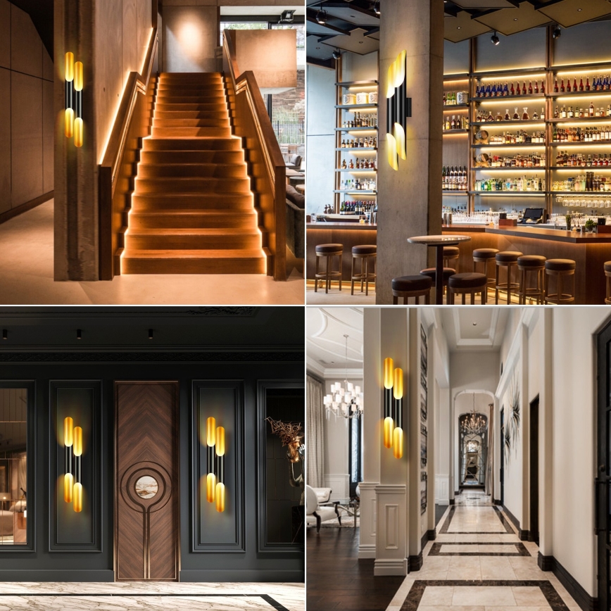 Aigostar - Væglampe 4xE27/60W/230V