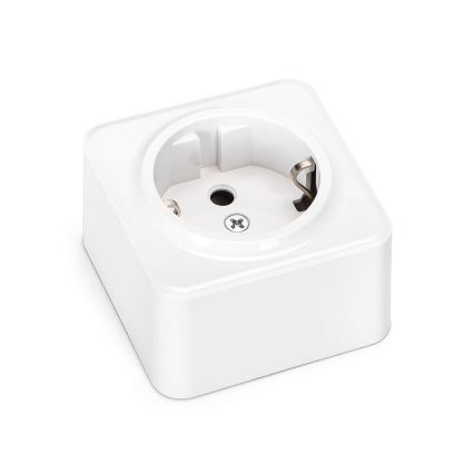 Aigostar - Vægmonteret SCHUKO-stikkontakt 250 V hvid