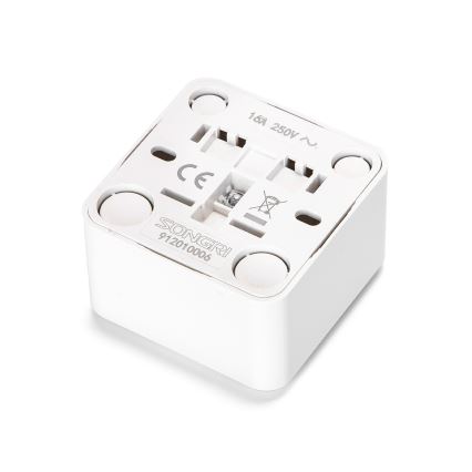 Aigostar - Vægmonteret SCHUKO-stikkontakt 250 V hvid